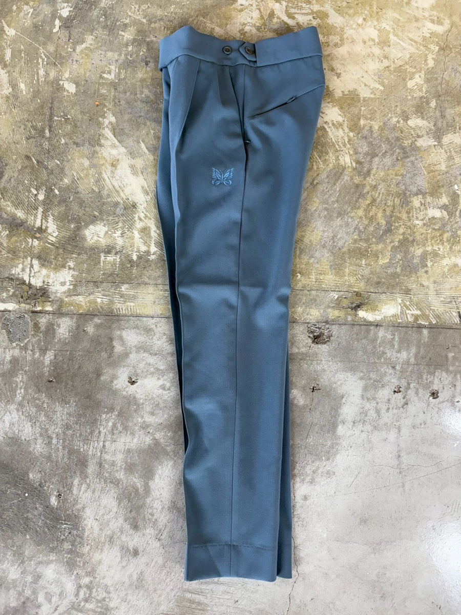 Needles】TUCKED SIDE TAB TROUSER | BLUE | EDISTORIAL STORE