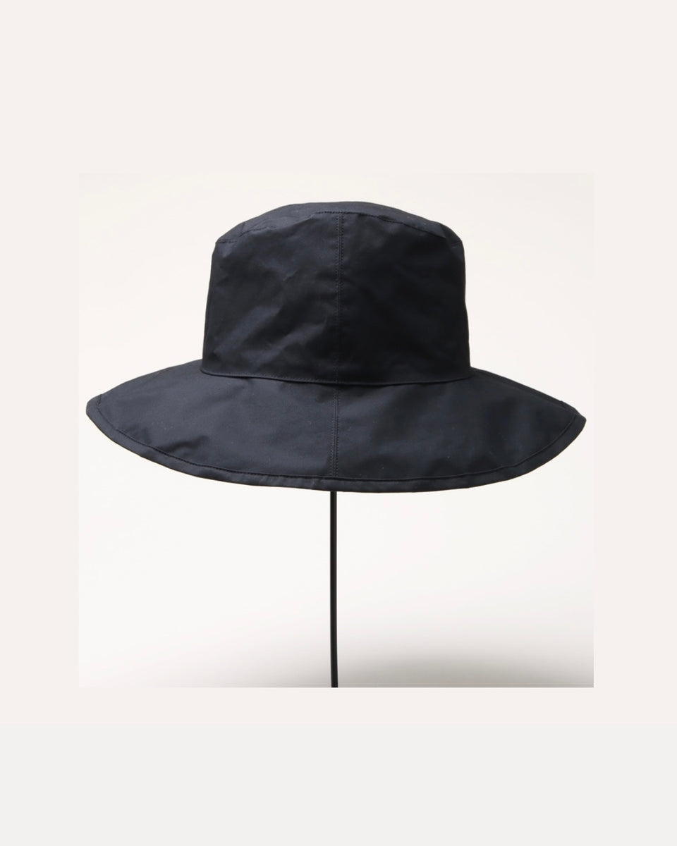 [KIJIMA TAKAYUKI] COTTON SOFT WIDE BRIM HAT | BLACK