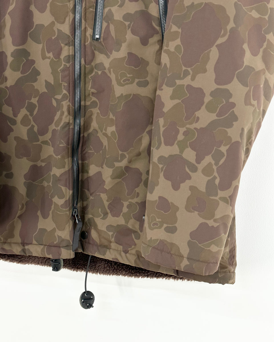 South2 West8】NYLON TASSER CAMO ZIPPED COAT | BROWN | EDISTORIAL STORE
