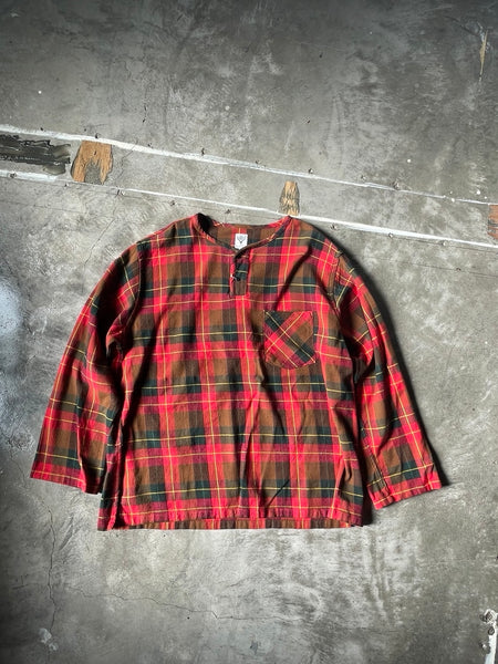 【South2 West8】HENLEY NECK SHIRT | RED