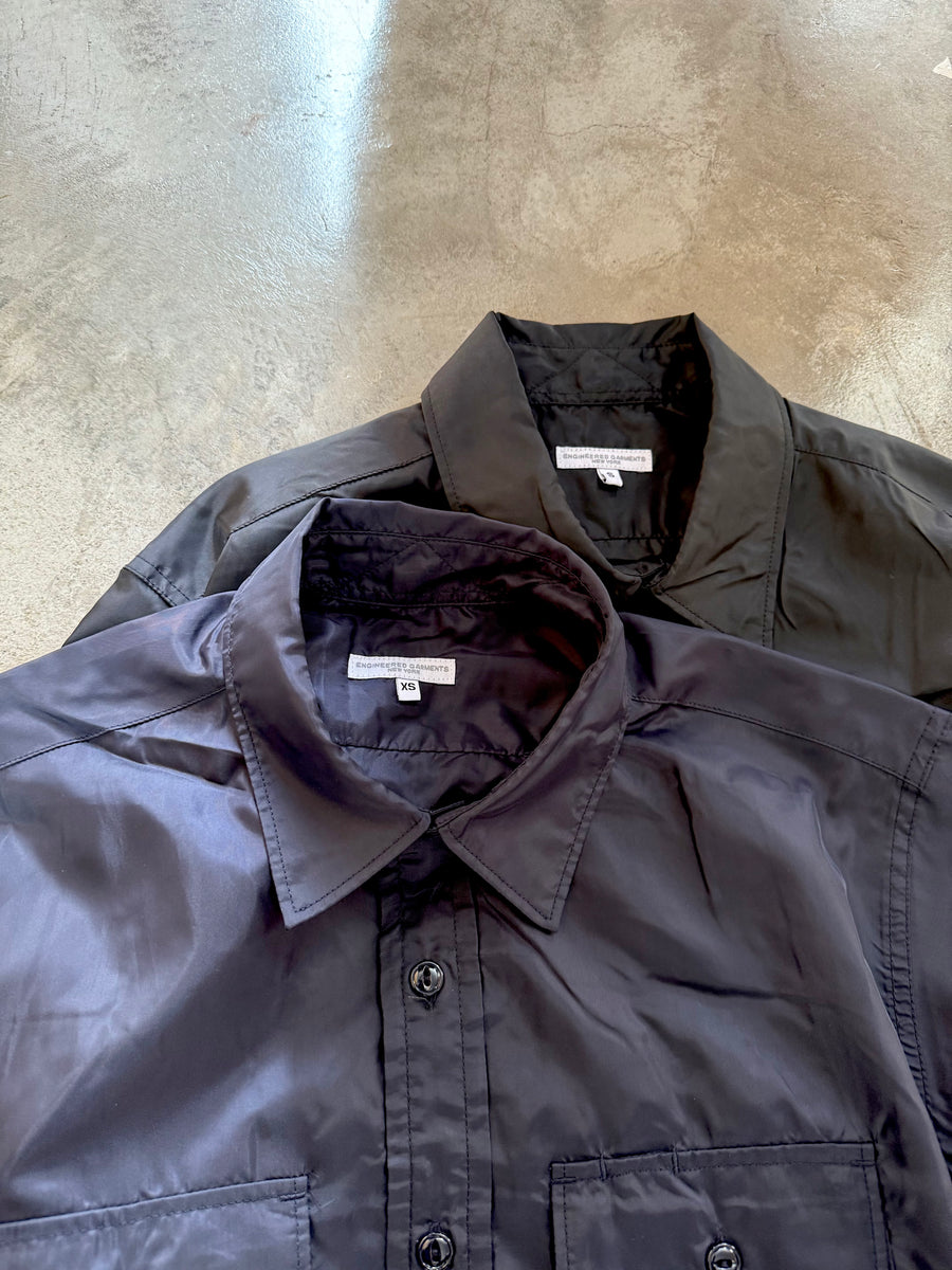 s*9様 ENGINEERED GARMENTS サファリジャケット シャツM相 ENGINEERED GARMENTS】SHORT SLEEVE SAFARI SHIRT-JACKET | BLACK