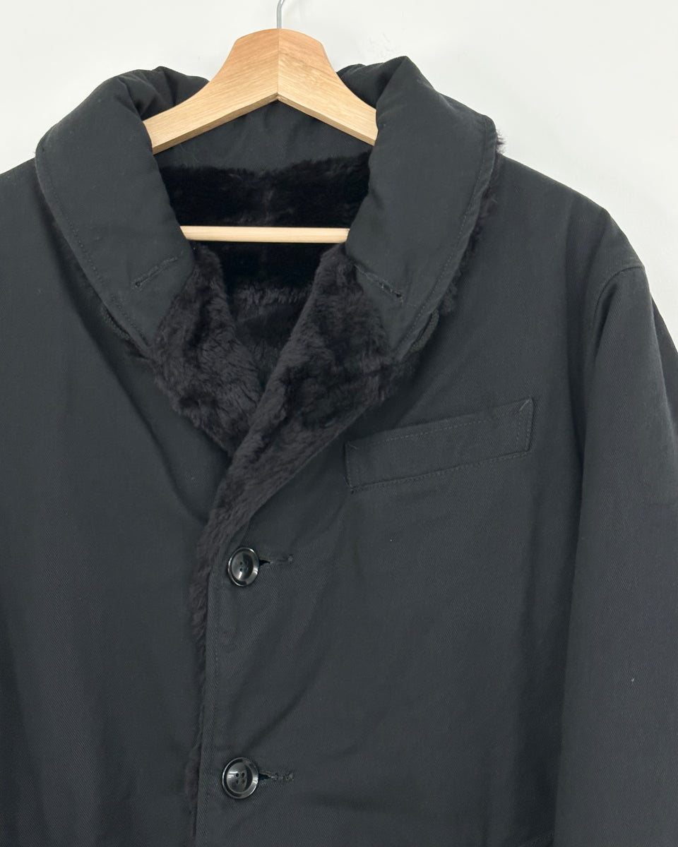 Shawl collar 2025 reversible coat