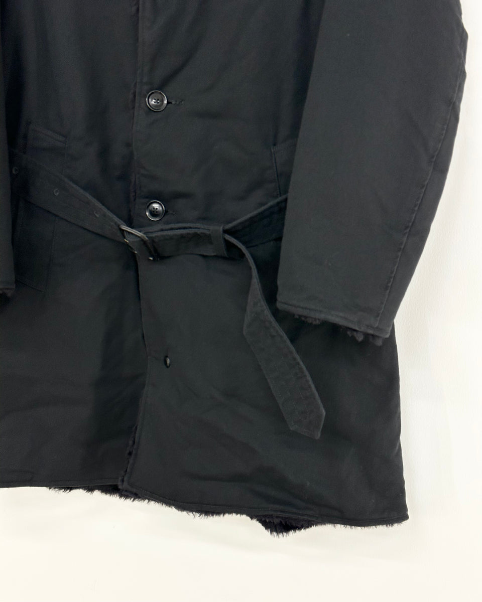 ENGINEERED GARMENTS】SHAWL COLLAR REVERSIBLE COAT | BLACK