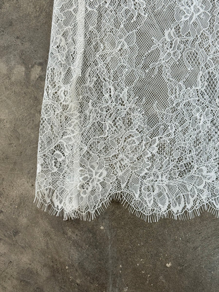 【BEAMS HEART】SATIN × LACE SKIRT | GRAY / PINK