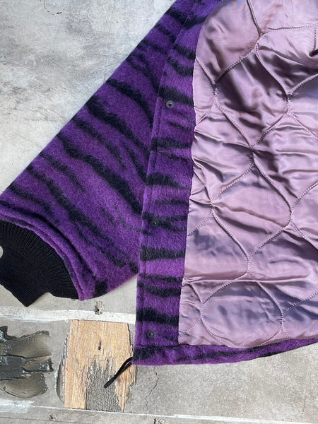 【Needles】WOOL COACH JACKET｜PURPLE×TIGER