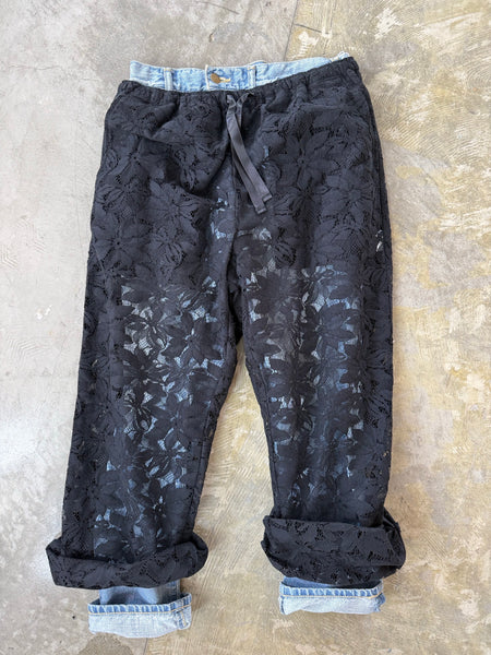 【Needles】String Boot-Cut Pant - Lace Cloth