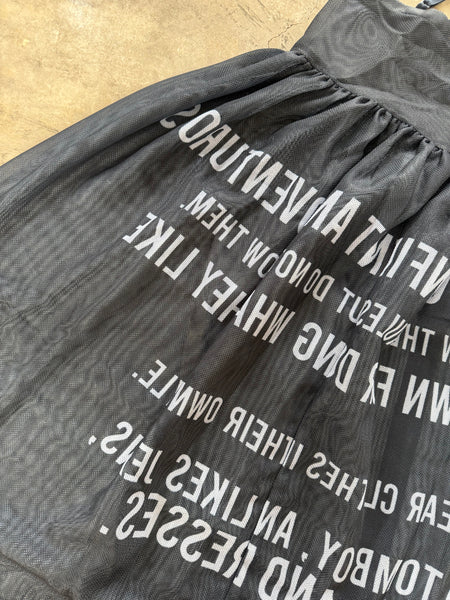 【BEAMS】MESH GRAPHIC SKIRT