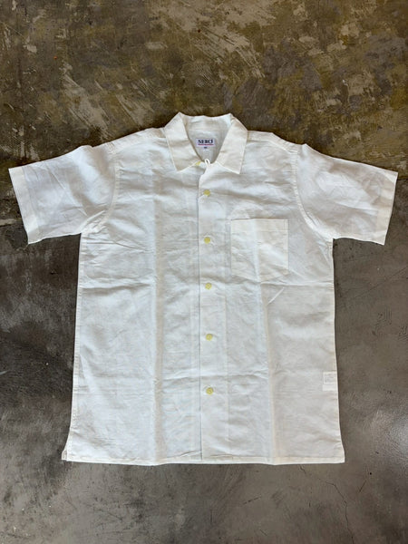【SERO】SHORT SLEEVE OPEN COLLAR SHIRT | WHITE