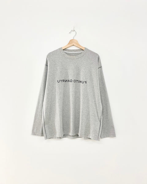 【FUMITO GANRYU】PIKO EMBROIDERY SIDE LINE L/S TEE