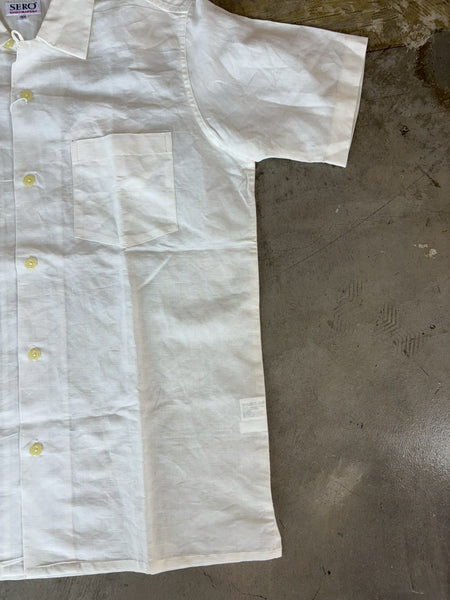 【SERO】SHORT SLEEVE OPEN COLLAR SHIRT | WHITE