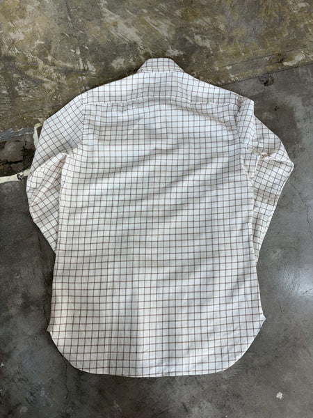【ERRICO FORMICOLA】 Windowpane Tab Collar Shirt