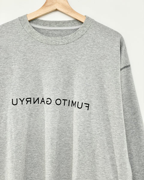 [FUMITO GANRYU] PIKO EMBROIDERY SIDE LINE L/S TEE