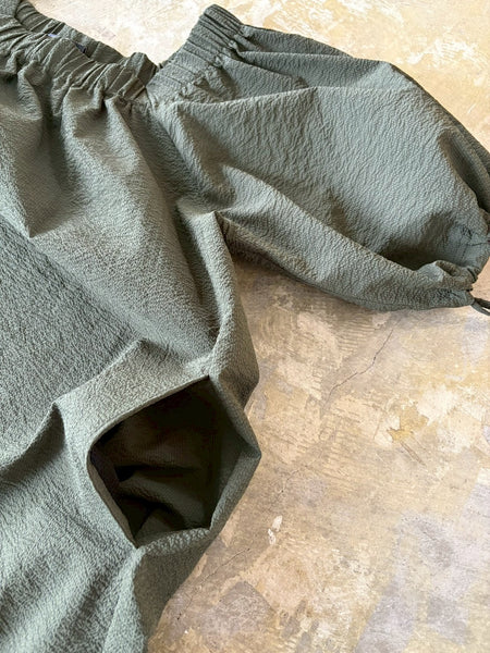 【THOUSAND MILE】BALLOON SLEEVE ONE PIECE | KHAKI |