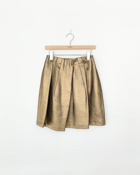 NOBLE SHINY TUCK SKIRT