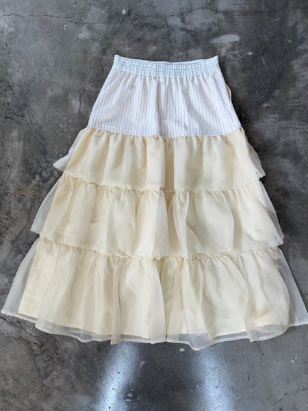 【BEAMS】SHEER TEARED SKIRT