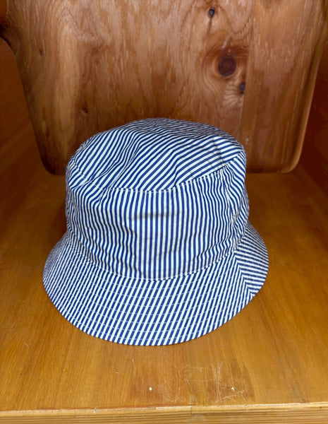 【KIJIMA TAKAYUKI】STRIPE BUKET HAT | BLUE