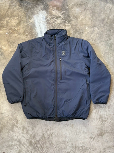 【South2 West8】Insulator Jacket - Poly Peach Skin | NAVY / BROWN