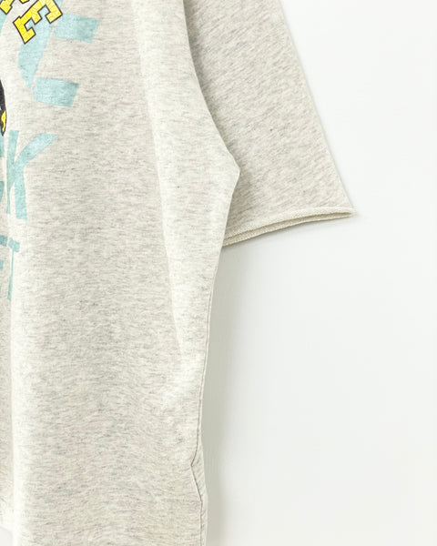 【MASH UP】LSM OVER PRINT COLLEGE TEE | L.GRAY