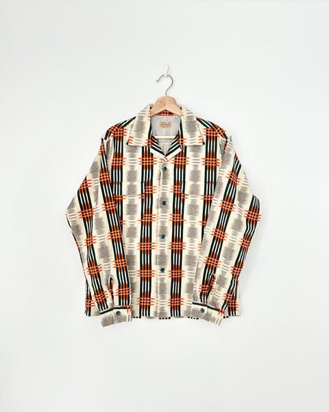 STYLE EYES GRADATION CHECK SHIRT ORANGE