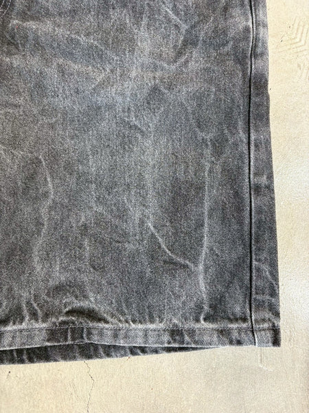 [TRISECT2] FADE DENIM SHORT PANTS | BLACK