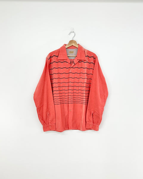 STYLE EYES CORDUROY ZIGZAG STRIPE SHIRT