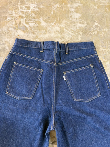 【EVCON】5POCKET TUCK WIDE DENIM PANTS | INDIGO