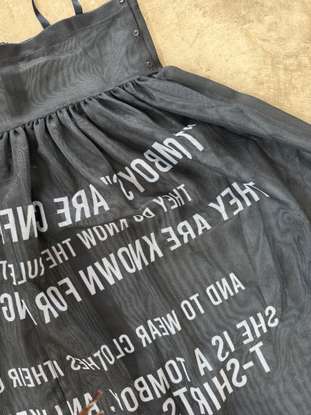 【BEAMS】MESH GRAPHIC SKIRT
