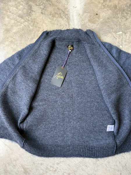 【Needles】Zipped Mohair Cardigan - Solid