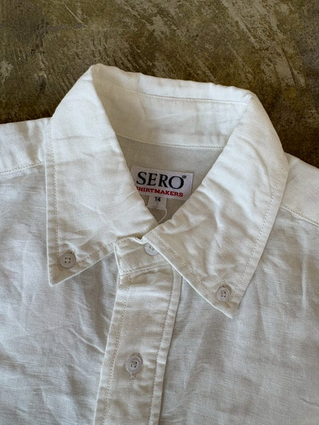 【SERO】SHORT SLEEVE OPEN COLLARED SHIRT | WHITE