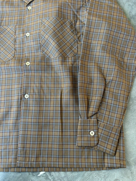 【South2 West8】One-up Shirt -Wool Plaid Cloth