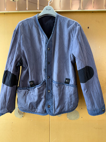 【Scye】GARMENT DYED SHELL JACKET | BLACK