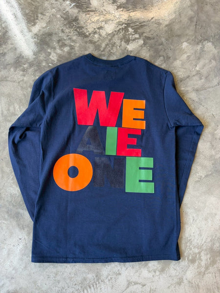 【AiE】PRINTED L/S POCKET TEE | NAVY