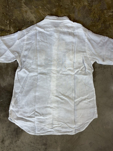 【GAMBERT】LINEN W-POCKET SHIRT | BLACK / WHITE