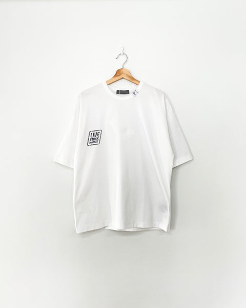 【MASH UP】LSM LOGO HALF SLEEVE TEE | WHITE