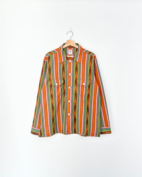 South2 West8 STRIPE SMOKEY SHIRT