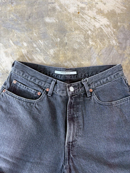 [TRISECT2] DENIM SHORT PANTS | BLACK