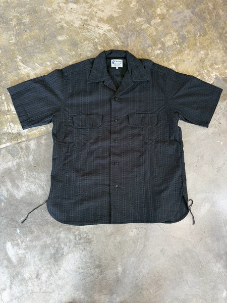 【THE ALASKAN】LACE SHORT SLEEVE SHIRT |  BLACK