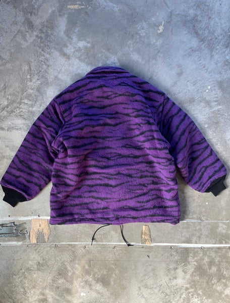 【Needles】WOOL COACH JACKET｜PURPLE×TIGER