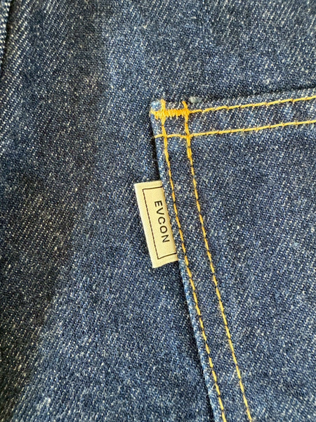 【EVCON】5POCKET TUCK WIDE DENIM PANTS | INDIGO