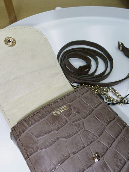 【ch!iii】WALLET NACKLACE BAG  | BROWN