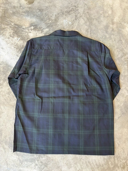 【South2 West8】One-up Shirt -Wool Plaid Cloth