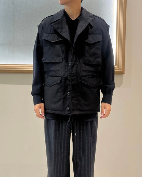 Product Twelve SLEEVELESS MILITARY BLOUSON