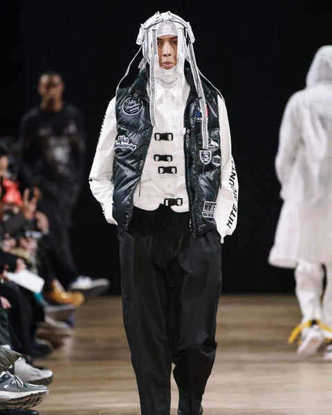 White Mountaineering MILLET GORE-TEX DOWN VEST BLACK