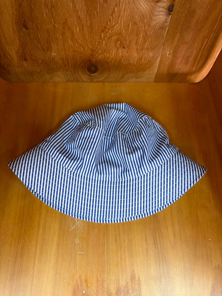 【KIJIMA TAKAYUKI】STRIPE BUKET HAT | BLUE