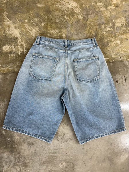 【SEASAW71】PLEATS DENIM SHORTS | LIGHT BLUE