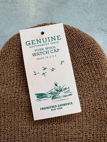 【ENGINEERED GARMENTS】Wool Watch Cap | RED / NAVY / BLACK / BROWN / GRAY