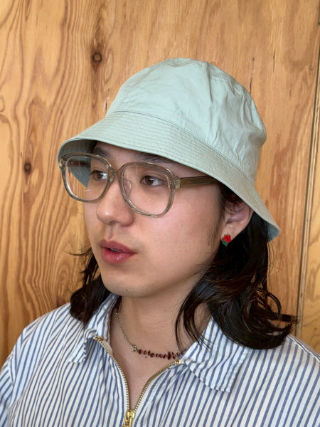 【KIJIMA TAKAYUKI】BUKET HAT WITH FOOD TEXTILE | GREEN