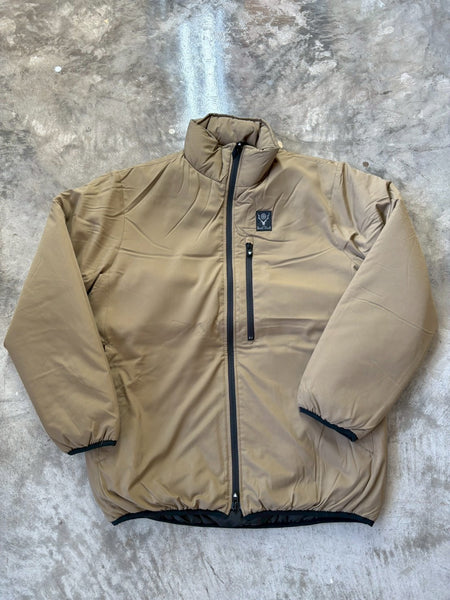 【South2 West8】Insulator Jacket - Poly Peach Skin | NAVY / BROWN
