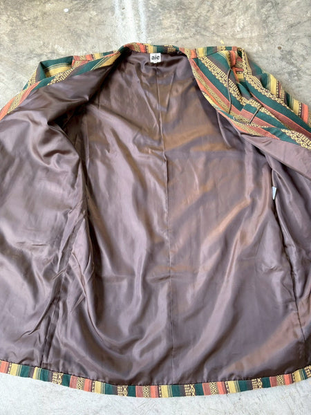 【AIE】WK Shop Coat - Cotton Dobby Stripe