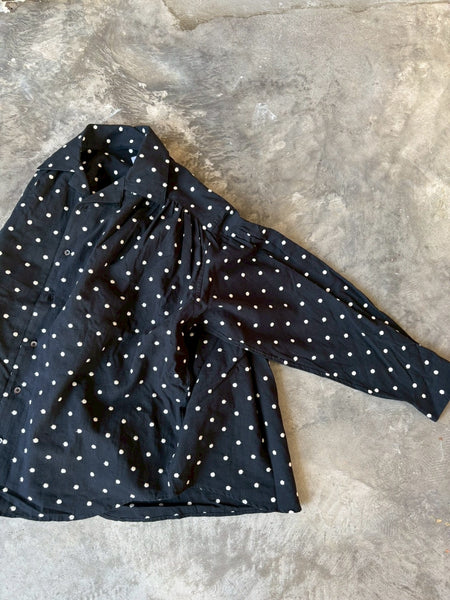 【AIE】Painter Shirt - Polka Dot Emb.